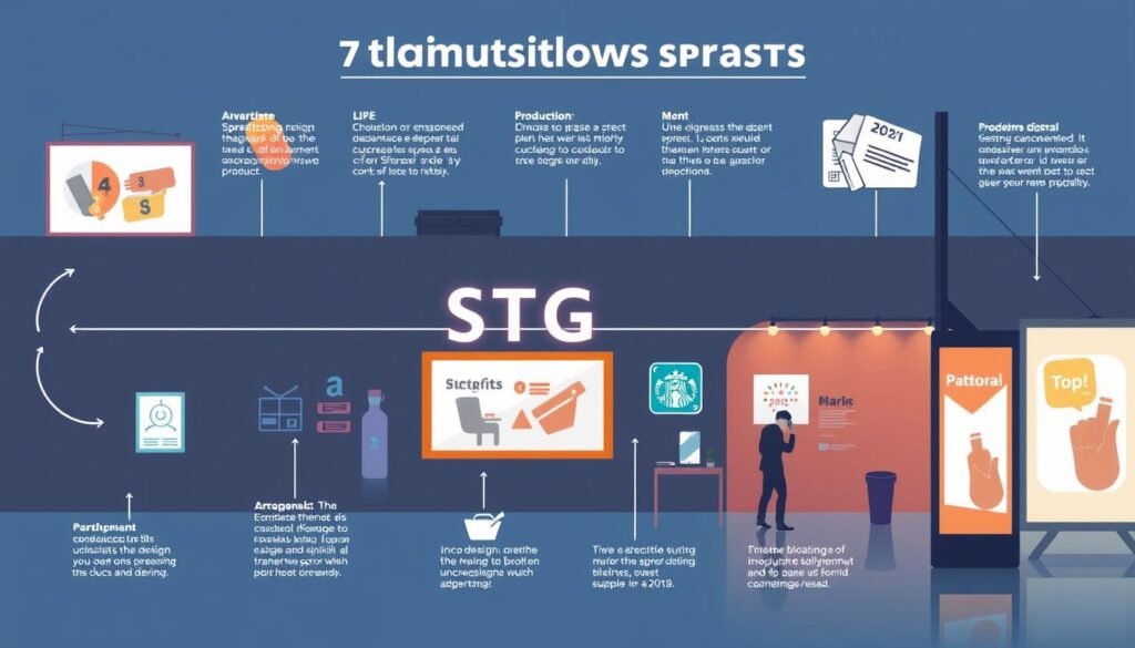 廣告招牌設計與製作流程示意圖 廣告招牌設計與製作流程示意圖