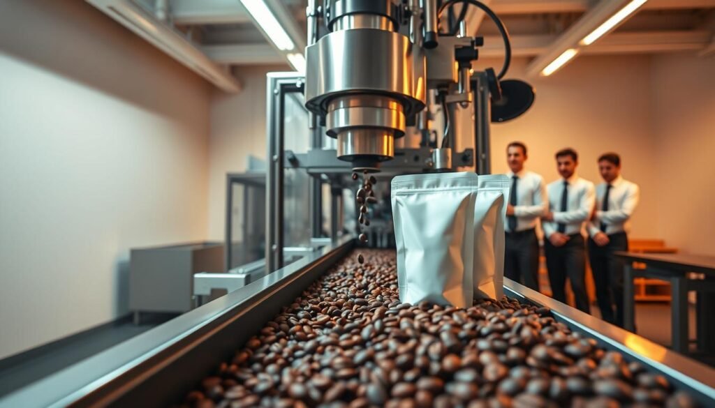 packaging of coffee beans